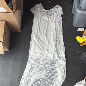 Wild Fable White Lace Maxi Dress